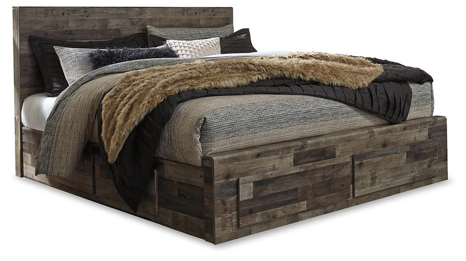 Derekson Panel Bed With 4 Storage Drawers