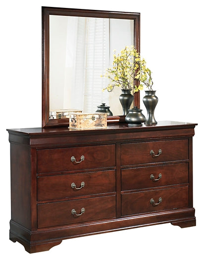 Alisdair Sleigh Bed With Mirrored Dresser