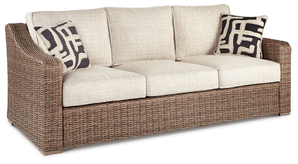 Beachcroft Outdoor Sofa and 2 Lounge Chairs with Coffee Table and 2 End Tables