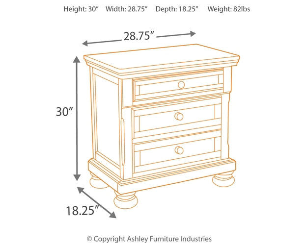 Porter Sleigh Bed With Mirrored Dresser, Chest And 2 Nightstands