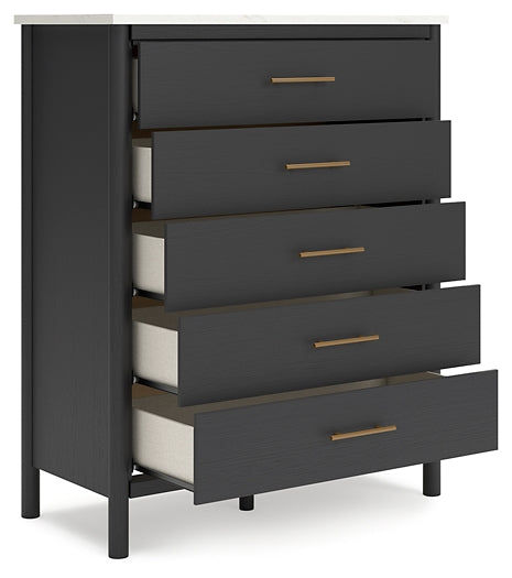 Queen Upholstered Panel Bed with Mirrored Dresser and Chest