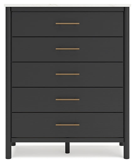 Queen Upholstered Panel Bed with Mirrored Dresser and Chest