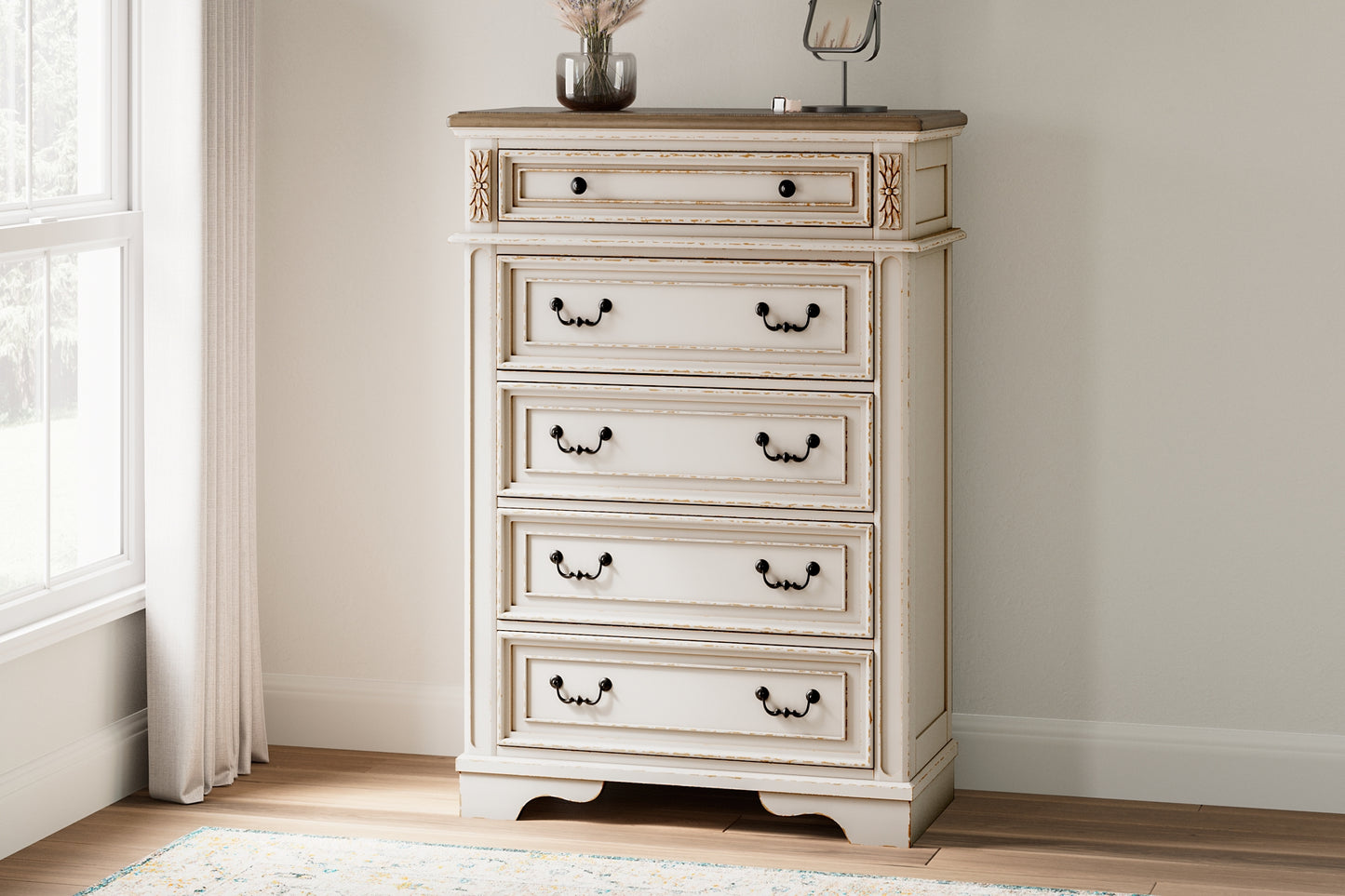 Realyn Five Drawer Chest