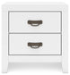 Binterglen King Panel Bed with Mirrored Dresser and Nightstand
