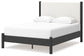 Cadmori Queen Upholstered Panel Bed with Dresser and 2 Nightstands