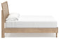 Cielden King Panel Bed with Mirrored Dresser
