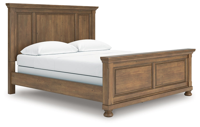 Feddinger California King Panel Bed with Mirrored Dresser and Chest