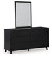 Danziar Queen Panel Headboard, Dresser, Mirror, Chest and Nightstand