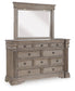 Blairhurst King Panel Bed, Dresser, Mirror, Chest and Nightstand