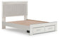 Zuraleus Queen Upholstered Panel Platform Storage Bed, Dresser and Mirror