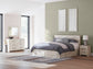 Lawroy King Panel Storage Bed, Dresser, Mirror and Nightstand