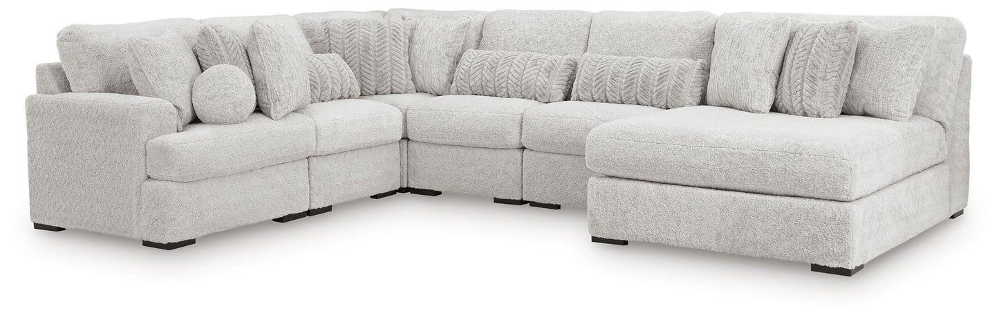 Cuddle Plush 6-Piece Sectional with Chaise