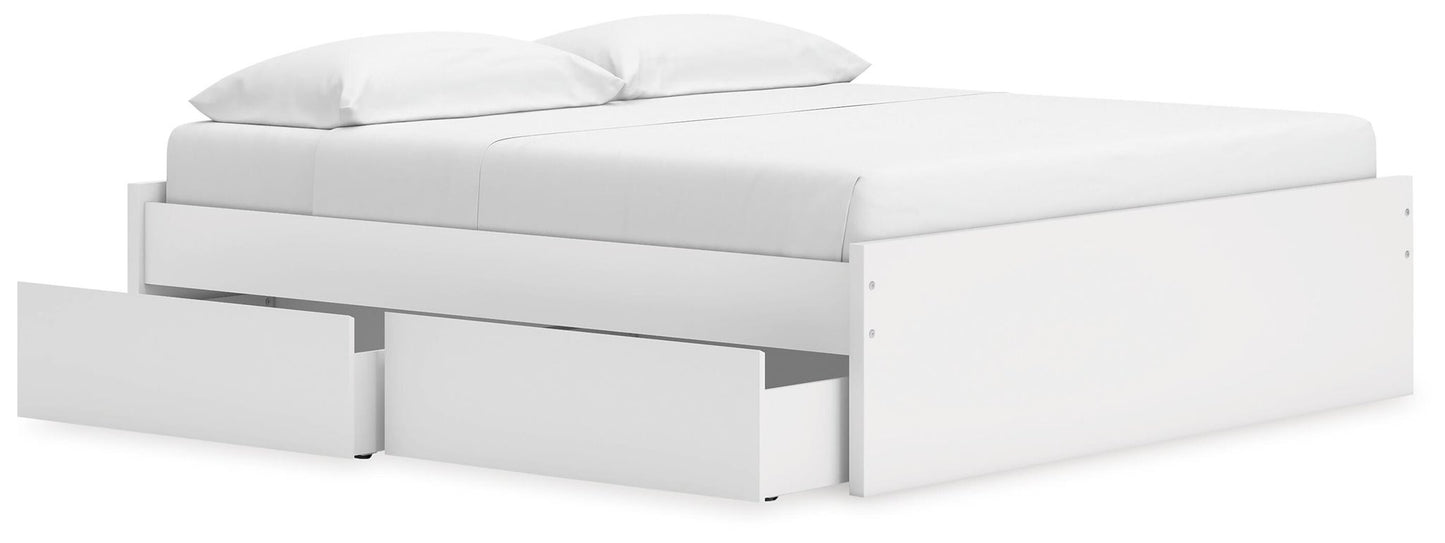 Onita King Platform Bed with 2 Side Storage
