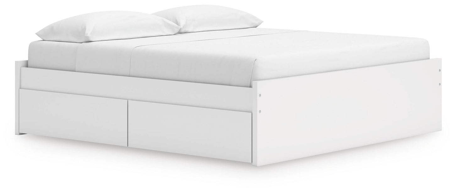 Onita King Platform Bed with 1 Side Storage