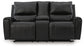 Glossmore DBL Rec Loveseat w/Console