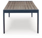 East Beach RECT Dining Table w/UMB OPT