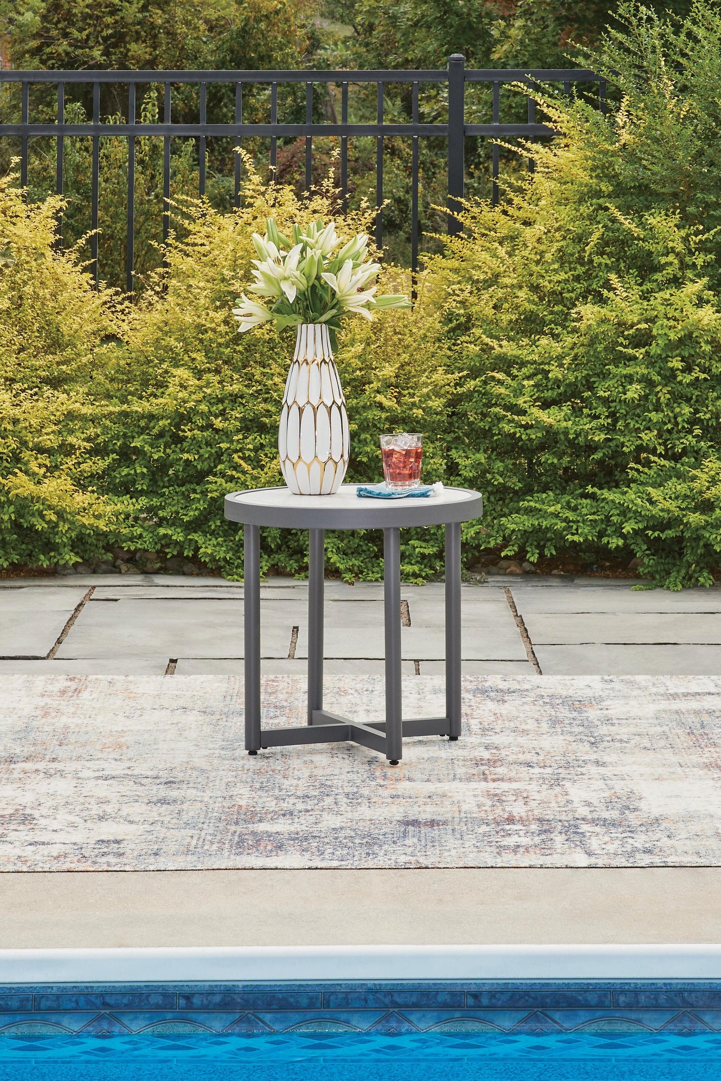 Ocean Beach Round End Table