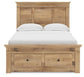 Makidern Full Panel Storage Bed