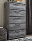 Baystorm Queen Panel Bed with Mirrored Dresser, Chest and Nightstand