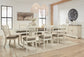 Bolanburg Dining Table and 8 Chairs with Storage