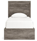 Ralinksi Twin Panel Bed with Mirrored Dresser