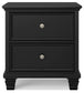 Lanolee King Panel Bed with Mirrored Dresser, Chest and Nightstand