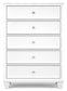 Fortman Full Panel Bed with Mirrored Dresser, Chest and Nightstand