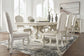 Arlendyne Dining Table and 8 Chairs with Storage